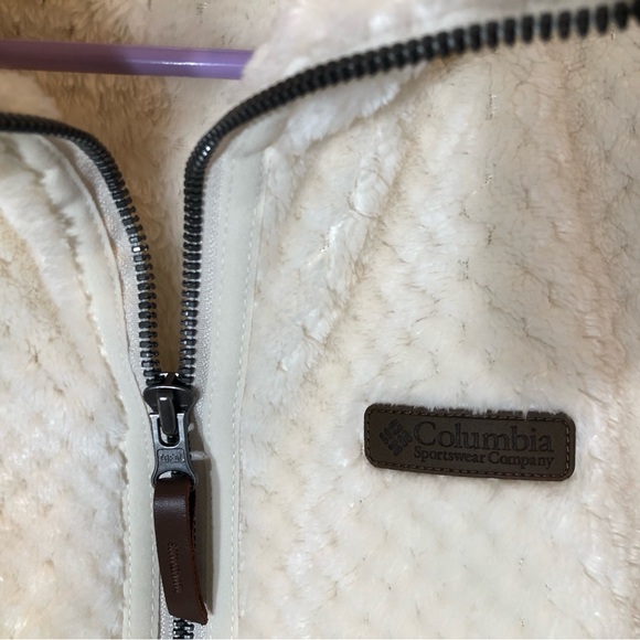 Columbia Women's Fire Side™ II Sherpa Full Zip Fleece, XS, Chalk - Picture 4 of 7